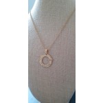 ref083 fio obrigada por tudo amiga (aço inoxidável dourado)
